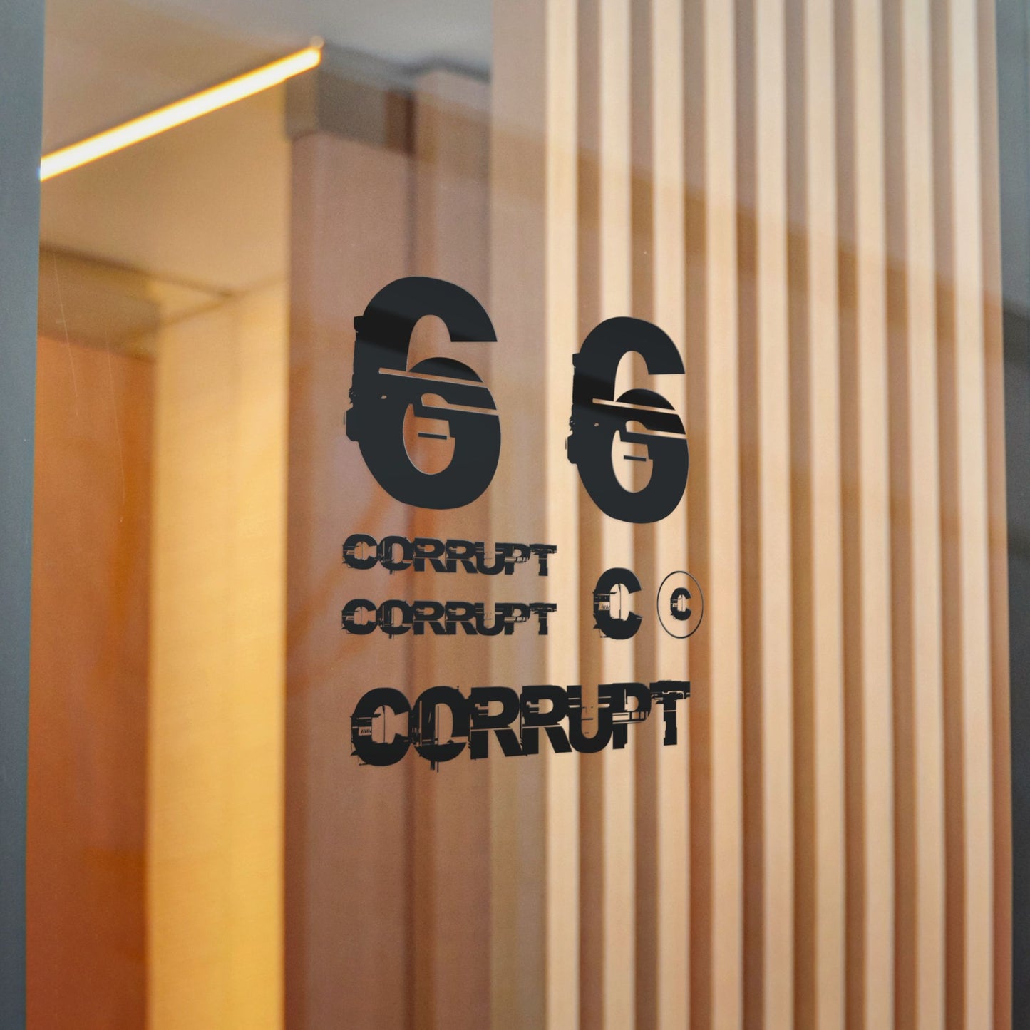 Sticker Pack Black Number 6