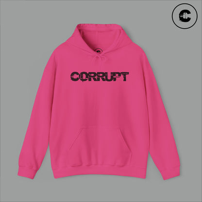 Corrupt Hoodie Black Logo