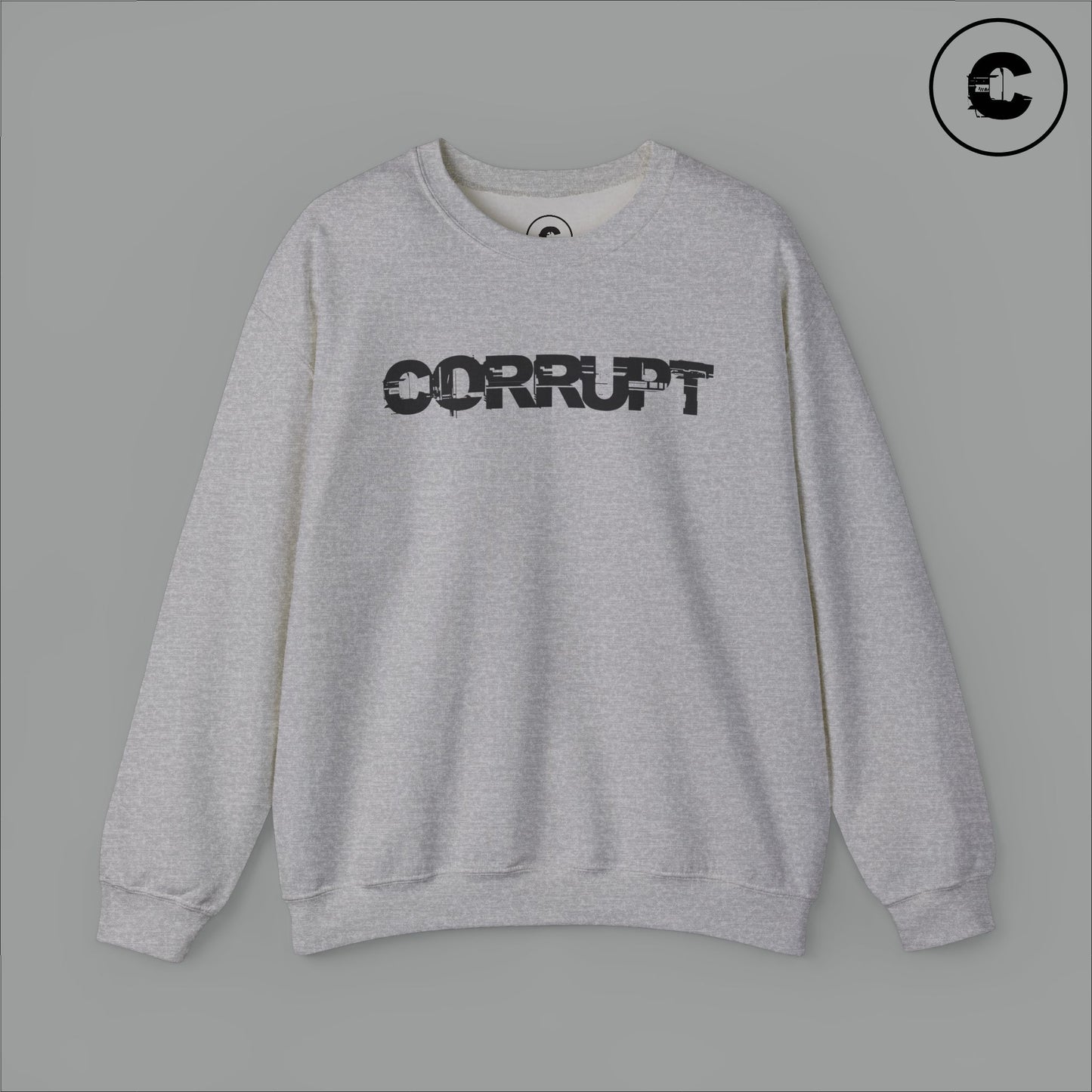 Corrupt Sweatshirt Black Logo