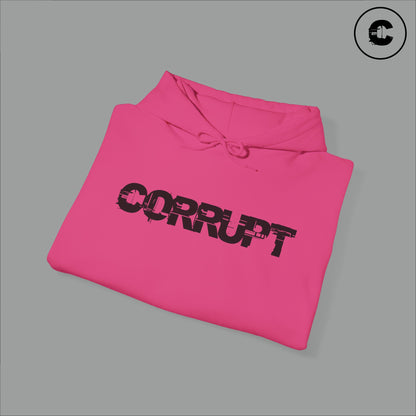 Corrupt Hoodie Black Logo