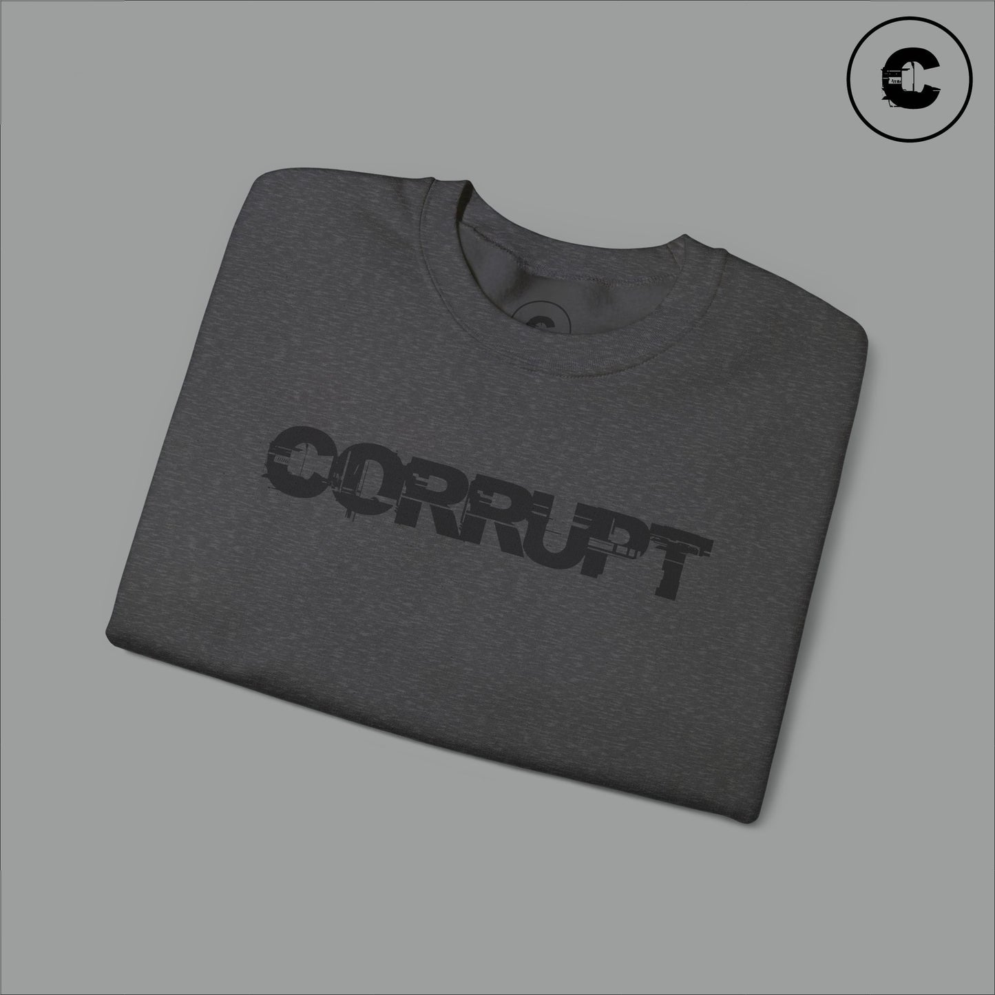 Corrupt Sweatshirt Black Logo