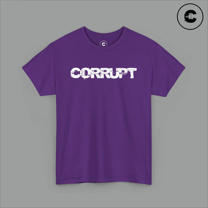 Corrupt Cotton T-Shirt White Logo
