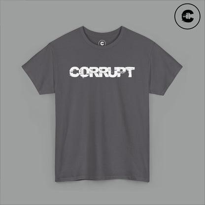 Corrupt Cotton T-Shirt White Logo