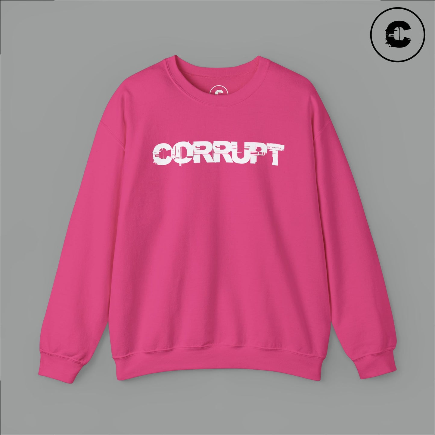 Corrupt Sweatshirt White Logo