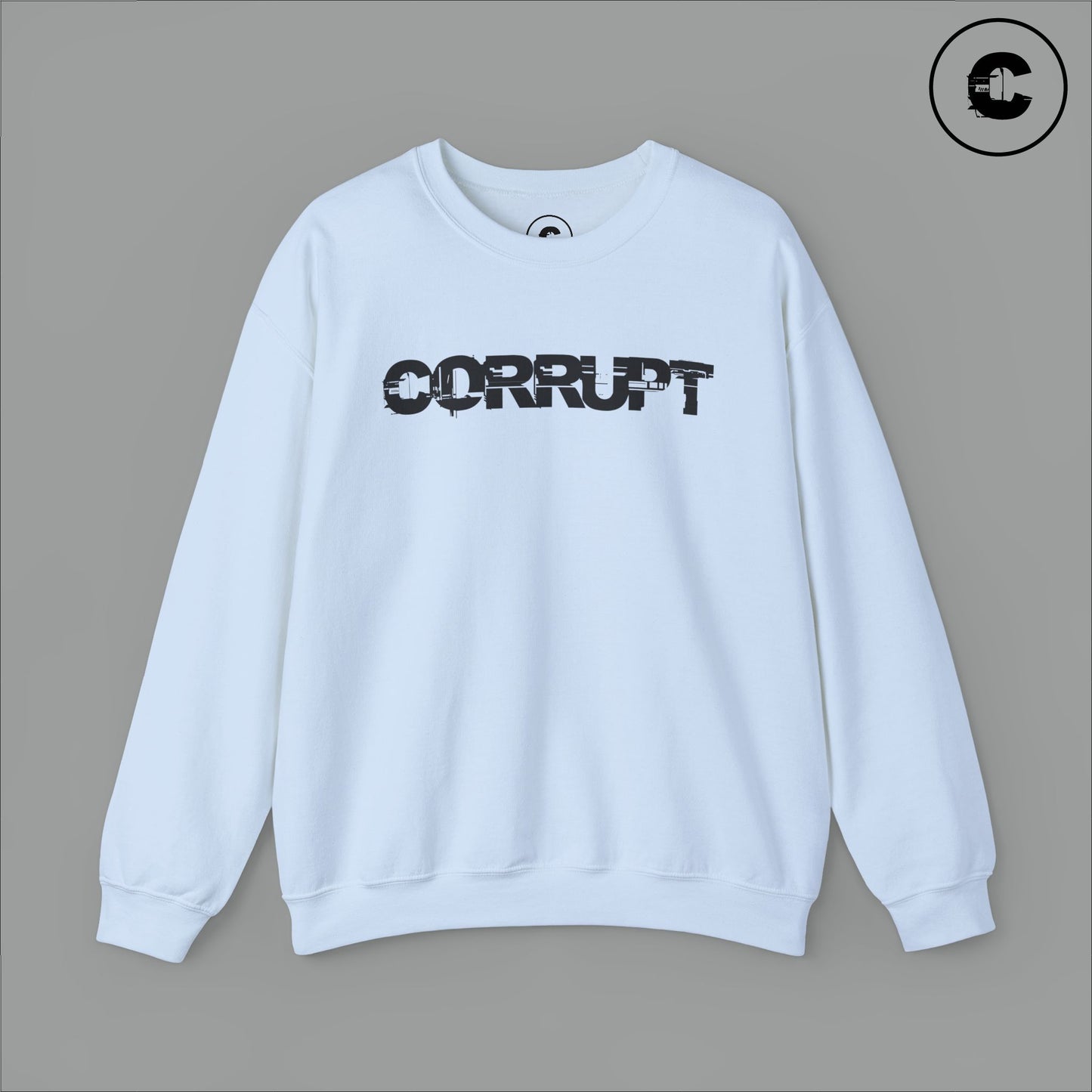 Corrupt Sweatshirt Black Logo