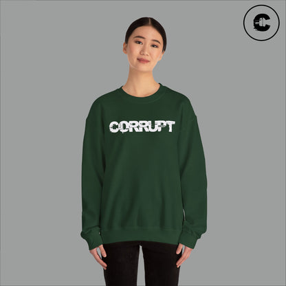 Corrupt Sweatshirt White Logo