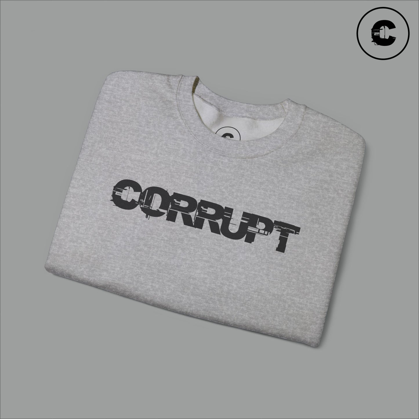 Corrupt Sweatshirt Black Logo
