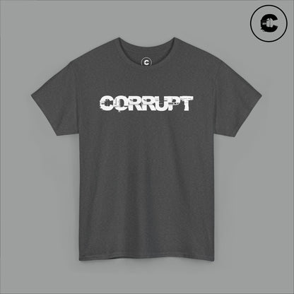 Corrupt Cotton T-Shirt White Logo