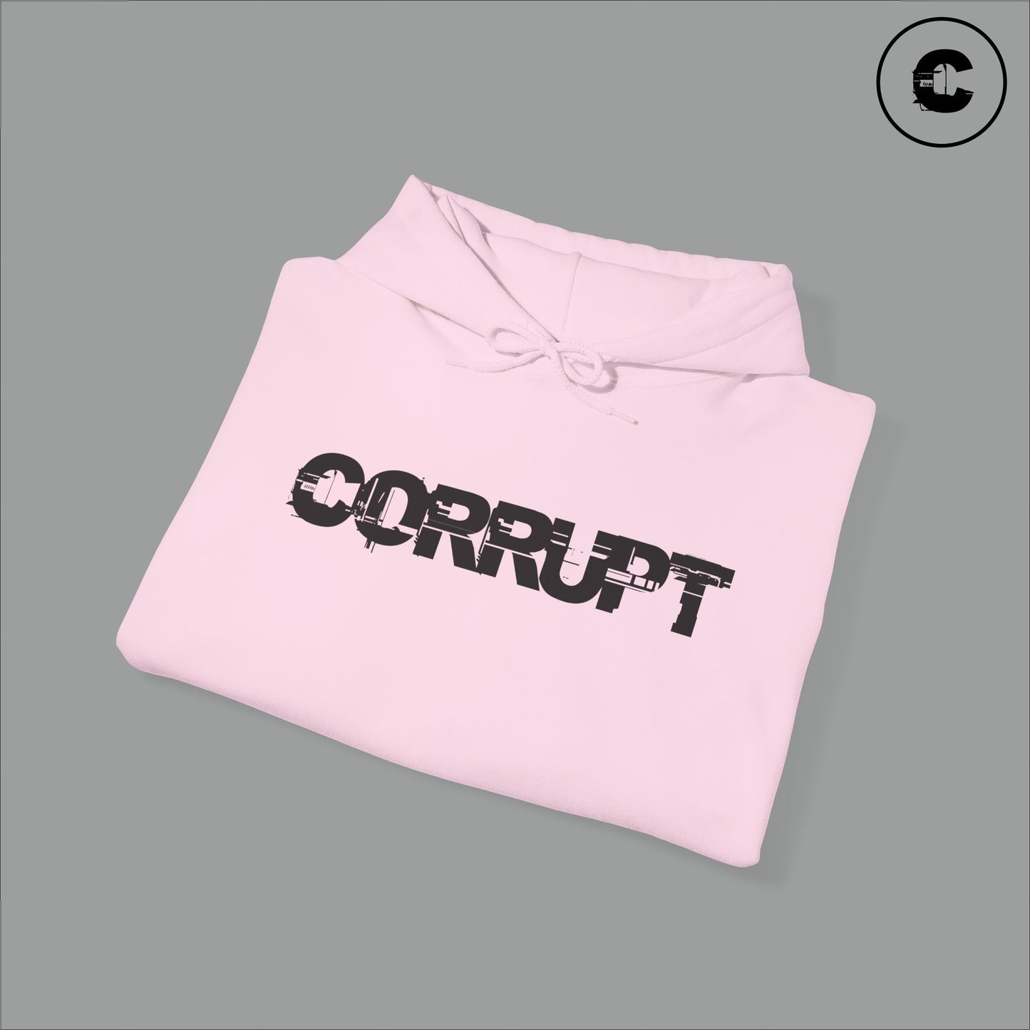 Corrupt Hoodie Black Logo