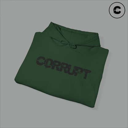 Corrupt Hoodie Black Logo