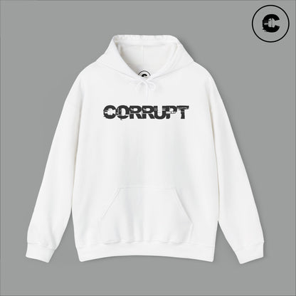 Corrupt Hoodie Black Logo