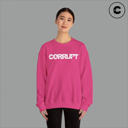 Corrupt Sweatshirt White Logo