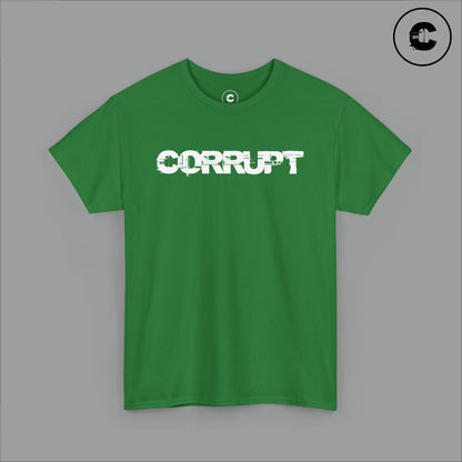 Corrupt Cotton T-Shirt White Logo