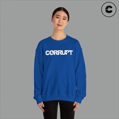Corrupt Sweatshirt White Logo