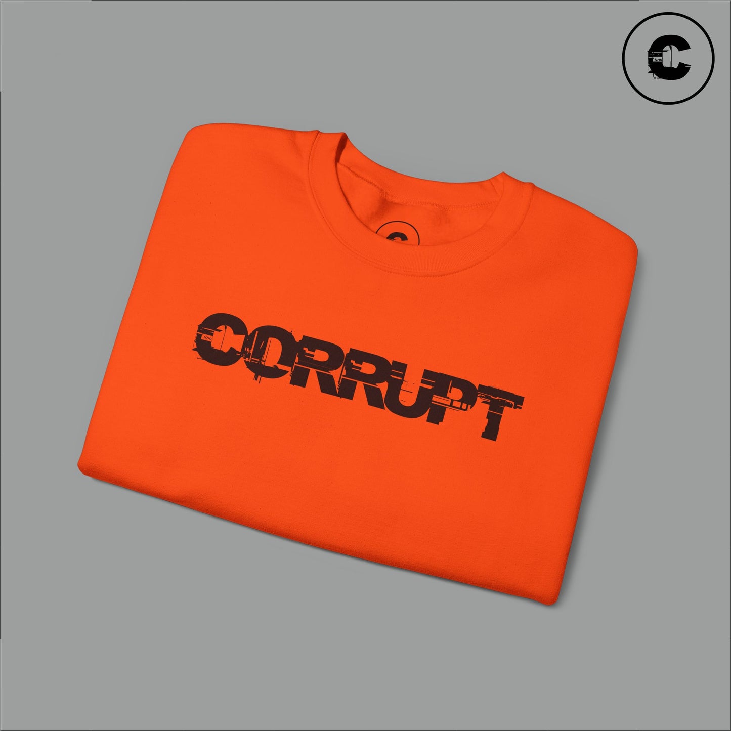 Corrupt Sweatshirt Black Logo