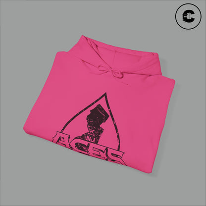 NJ Aces Hoodie Black Logo