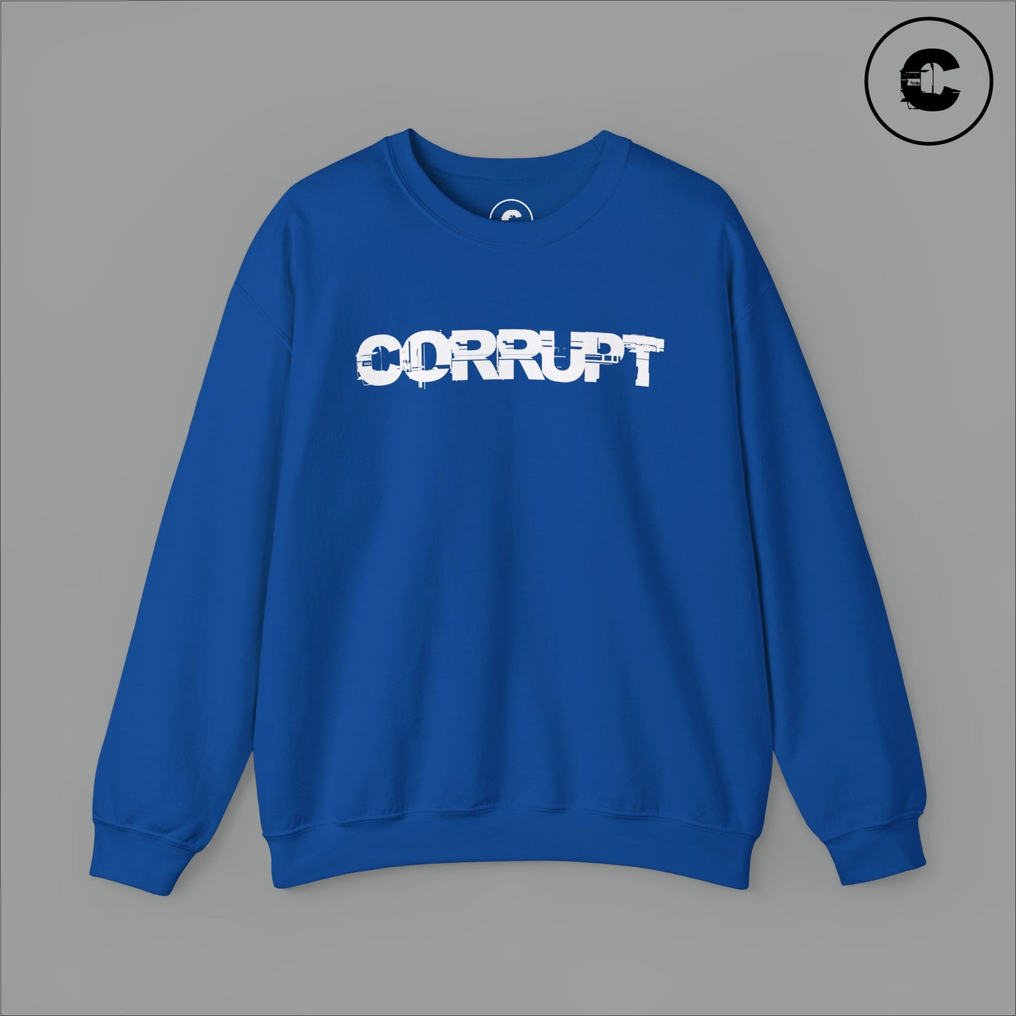 Corrupt Sweatshirt White Logo