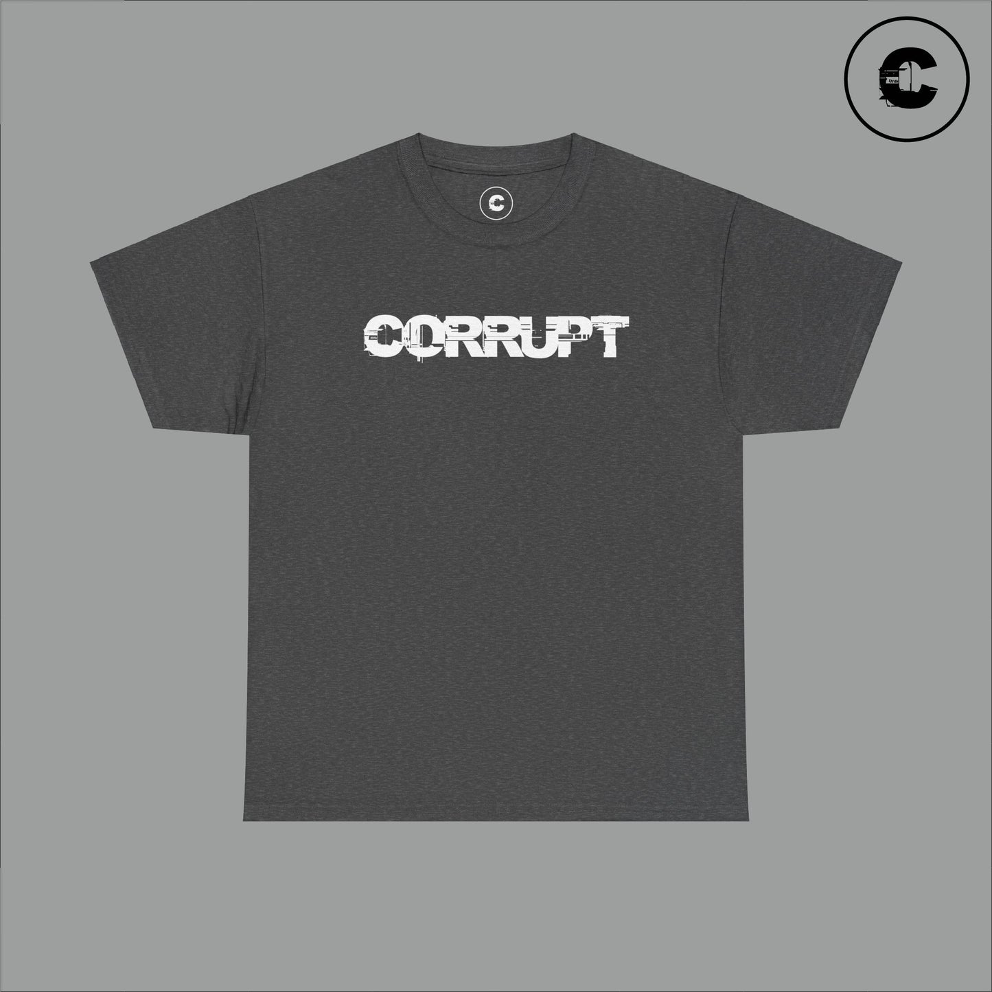 Corrupt Cotton T-Shirt White Logo