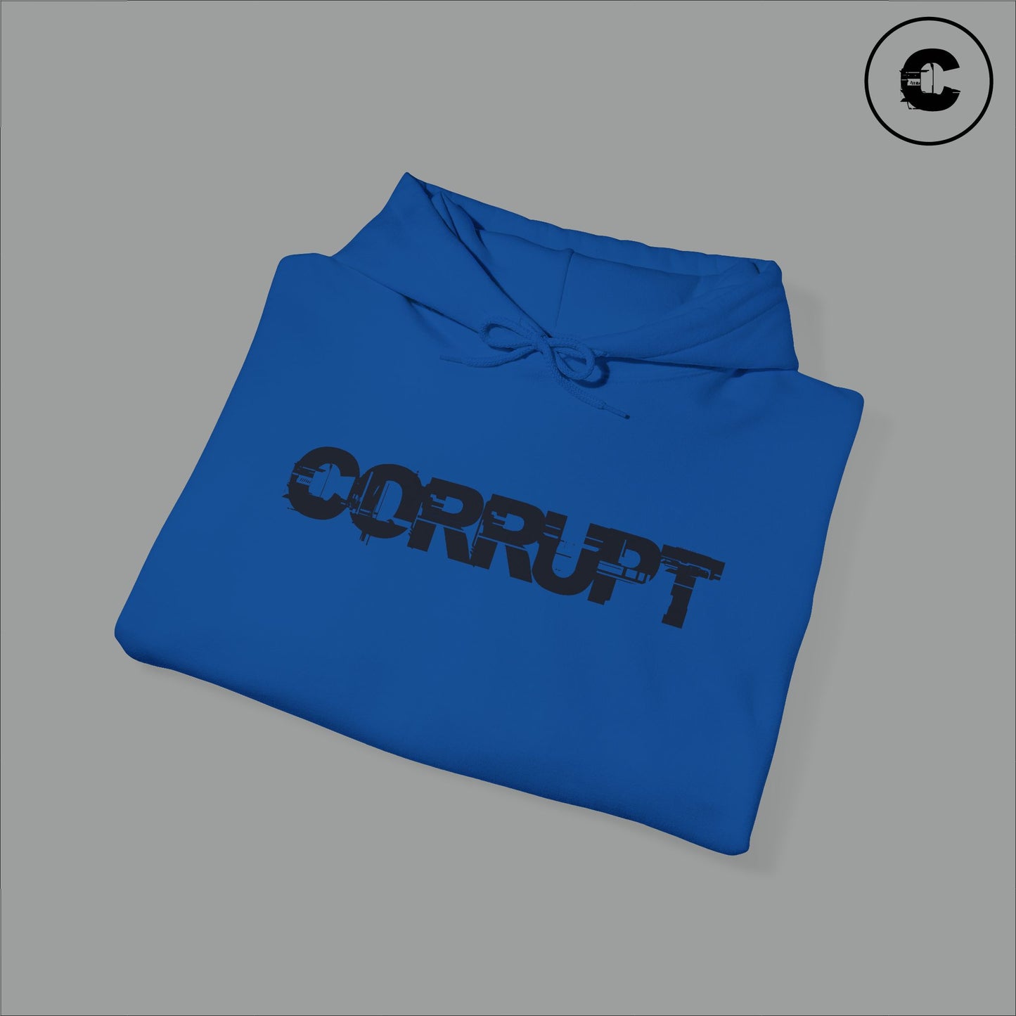 Corrupt Hoodie Black Logo