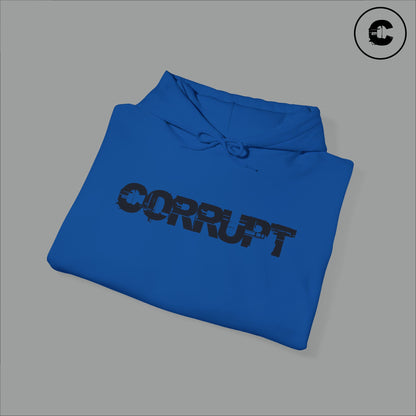 Corrupt Hoodie Black Logo