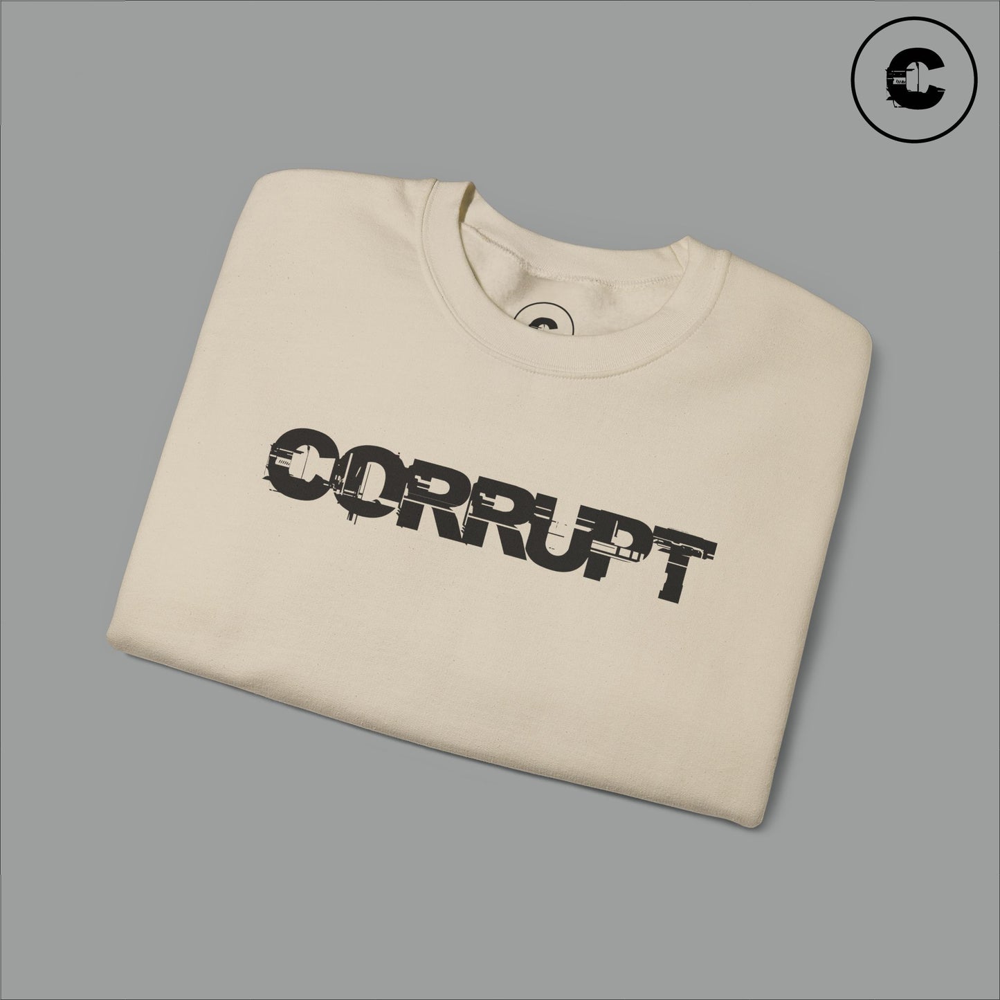 Corrupt Sweatshirt Black Logo