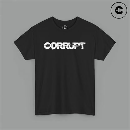 Corrupt Cotton T-Shirt White Logo