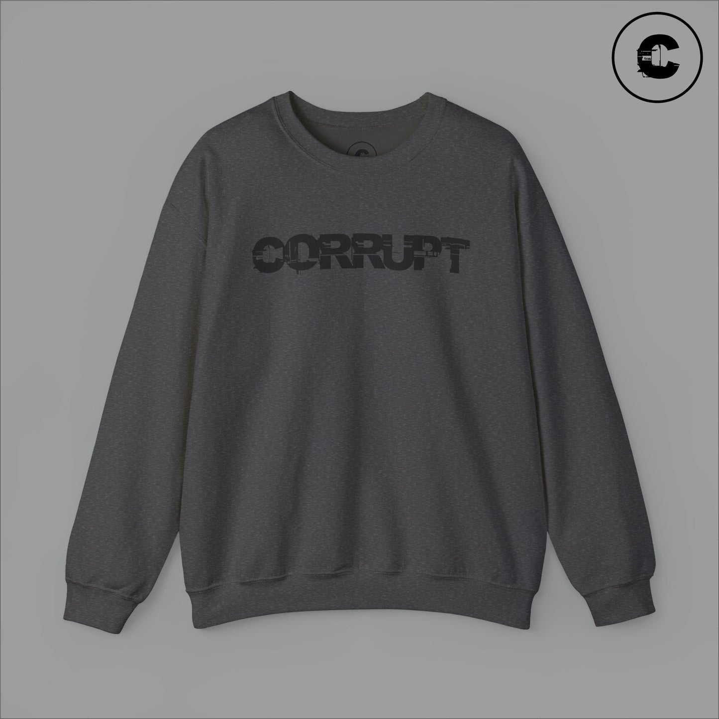 Corrupt Sweatshirt Black Logo