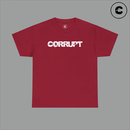 Corrupt Cotton T-Shirt White Logo
