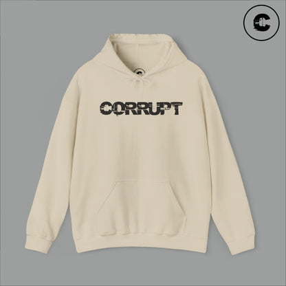 Corrupt Hoodie Black Logo