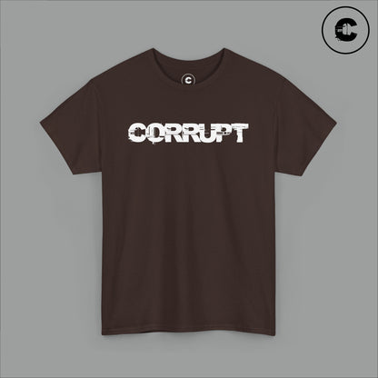 Corrupt Cotton T-Shirt White Logo