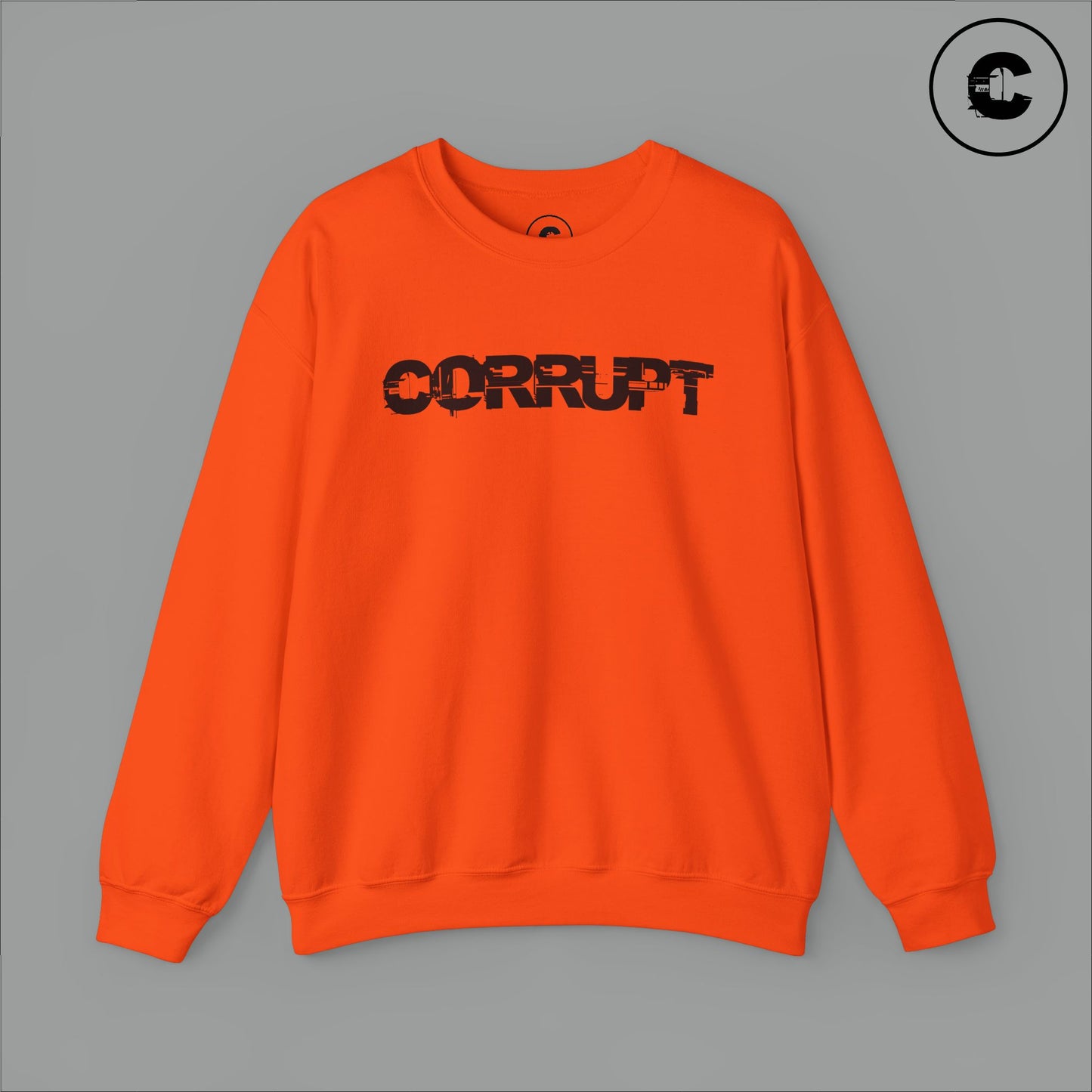 Corrupt Sweatshirt Black Logo