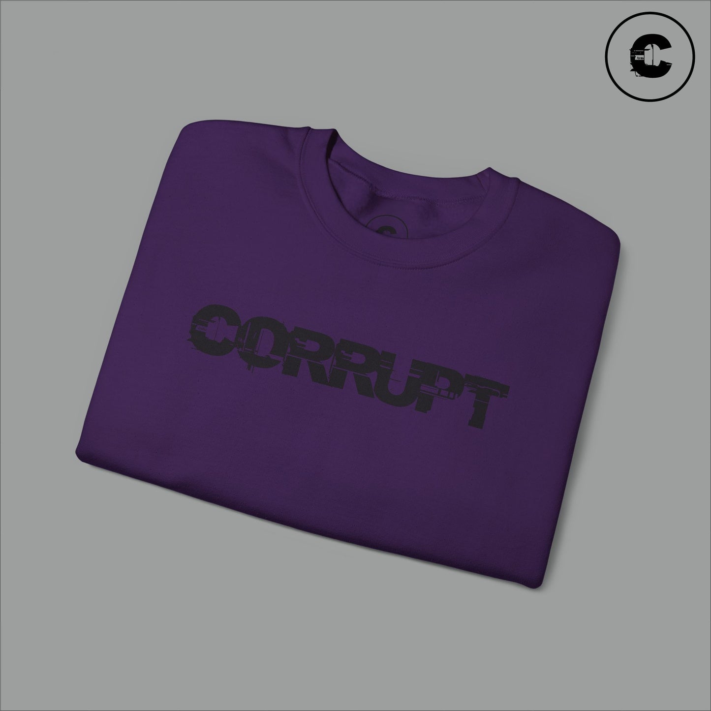 Corrupt Sweatshirt Black Logo