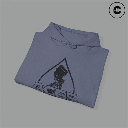 NJ Aces Hoodie Black Logo