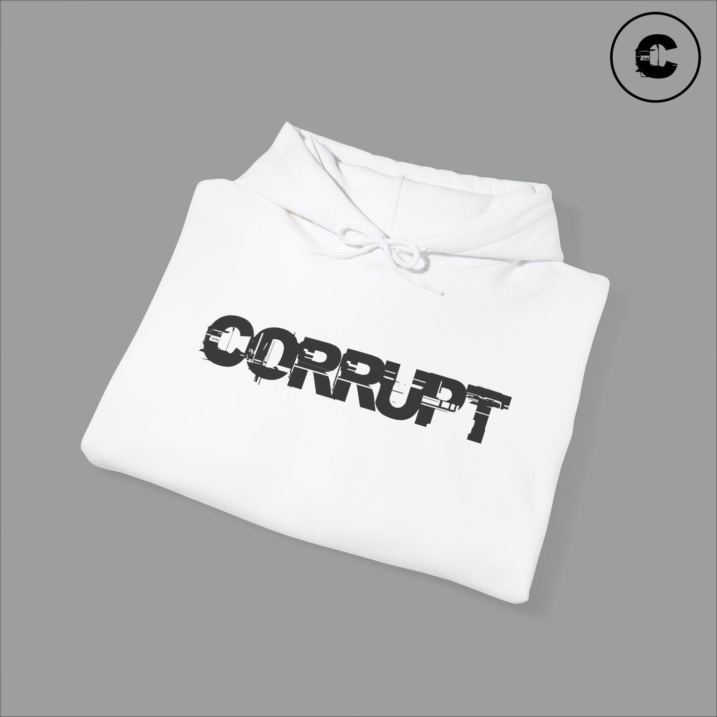 Corrupt Hoodie Black Logo