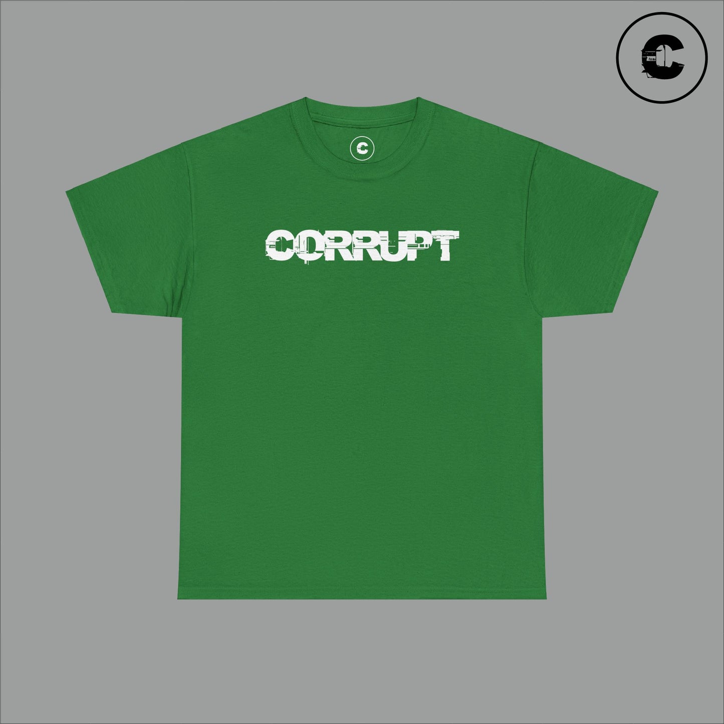Corrupt Cotton T-Shirt White Logo