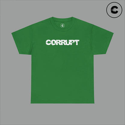 Corrupt Cotton T-Shirt White Logo