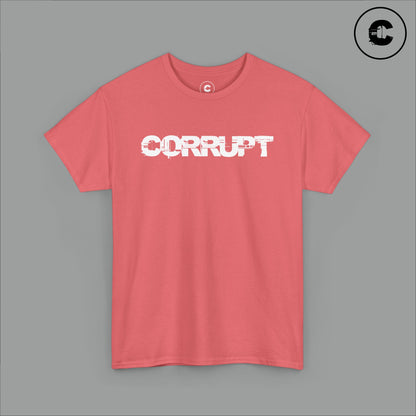 Corrupt Cotton T-Shirt White Logo