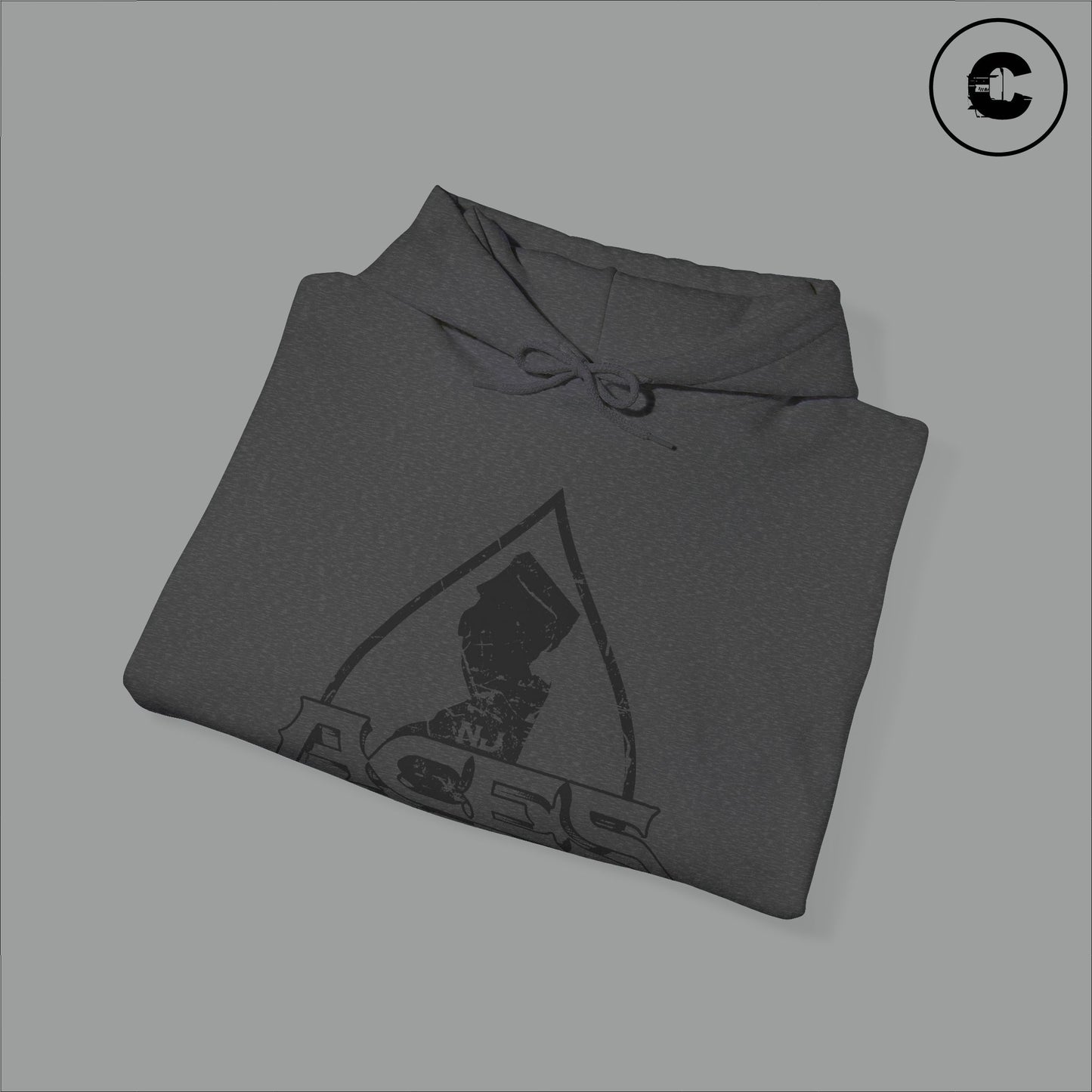 NJ Aces Hoodie Black Logo