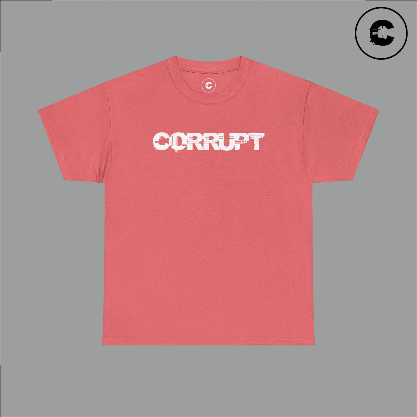 Corrupt Cotton T-Shirt White Logo