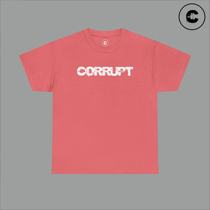 Corrupt Cotton T-Shirt White Logo