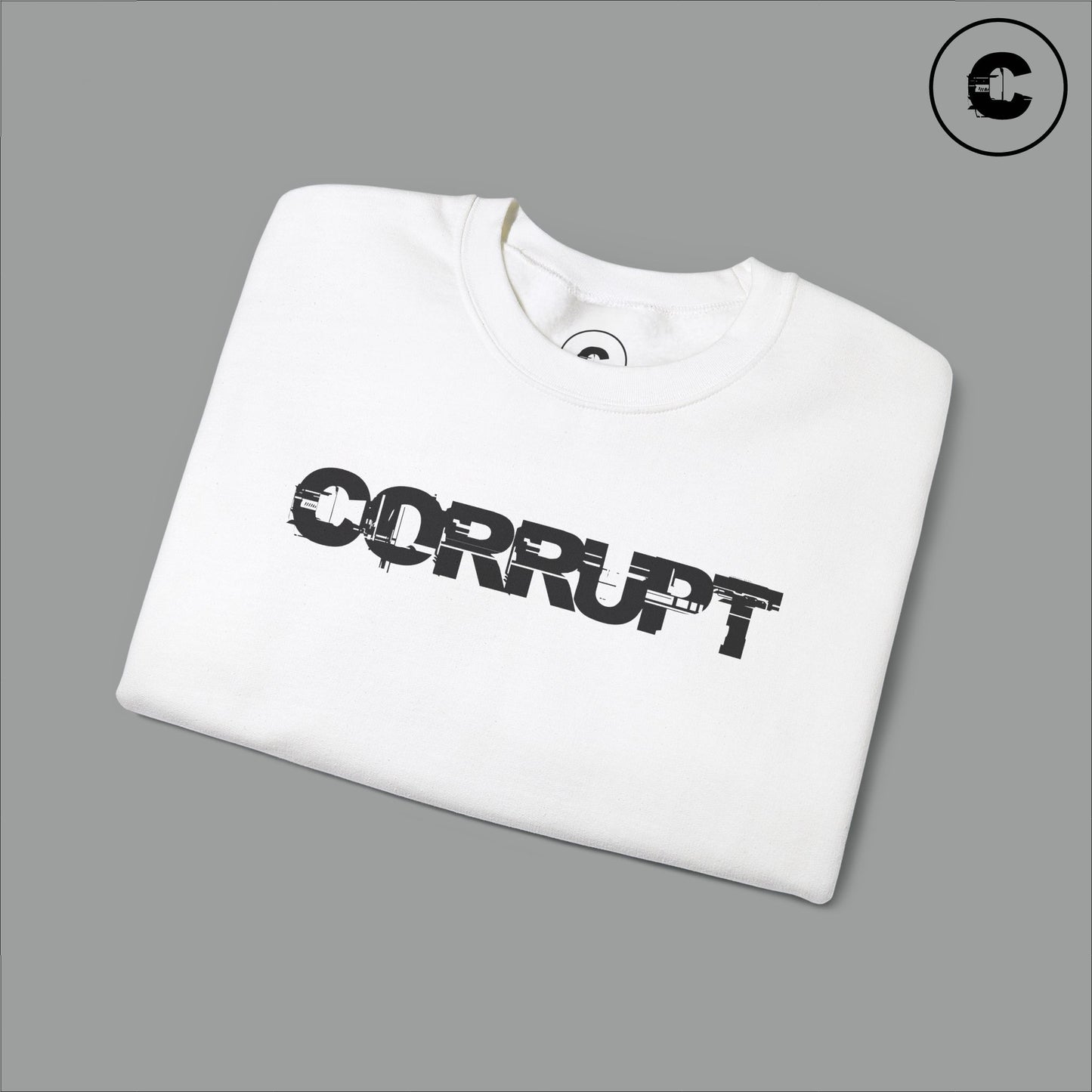 Corrupt Sweatshirt Black Logo