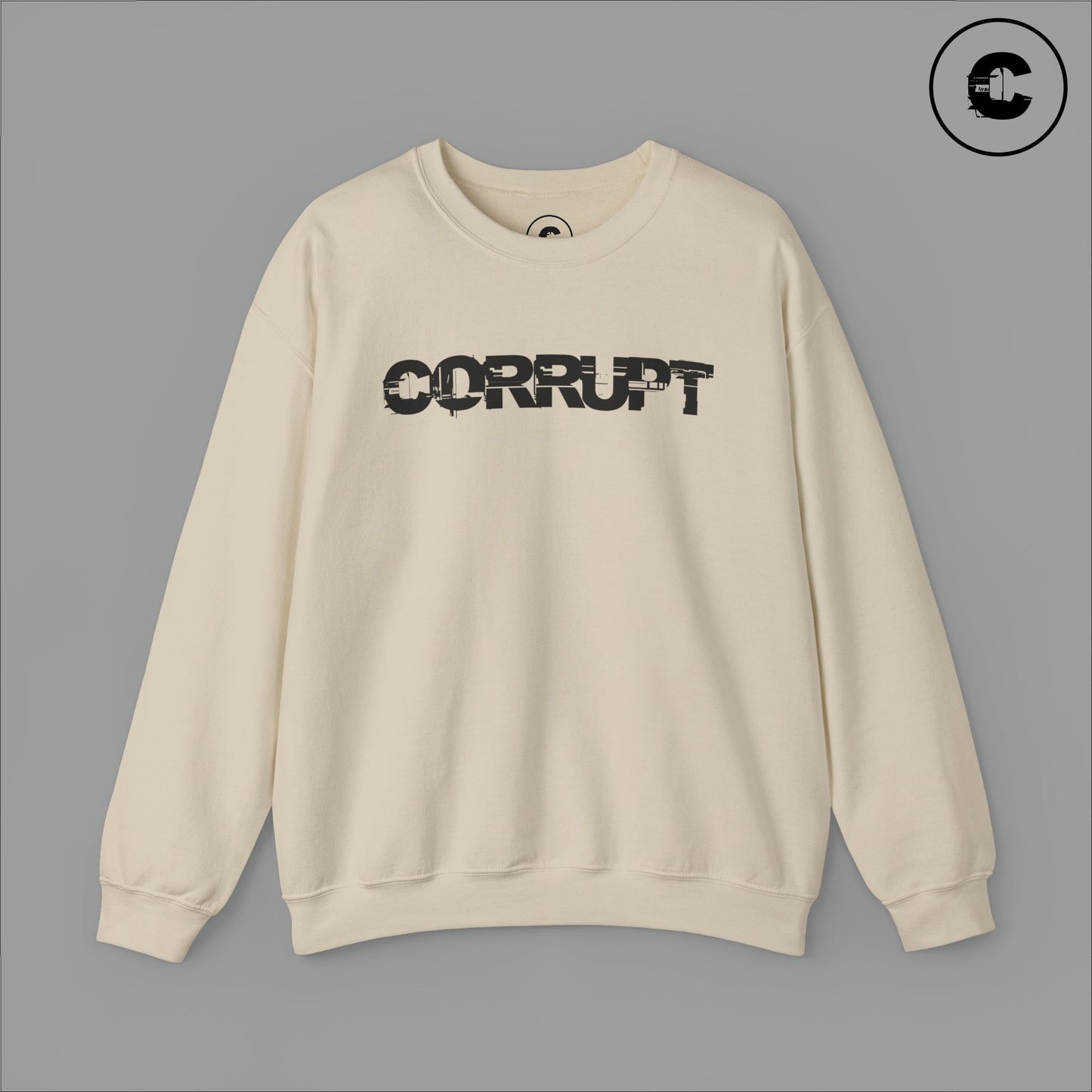 Corrupt Sweatshirt Black Logo