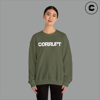 Corrupt Sweatshirt White Logo