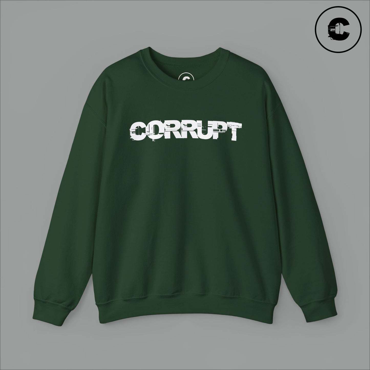 Corrupt Sweatshirt White Logo