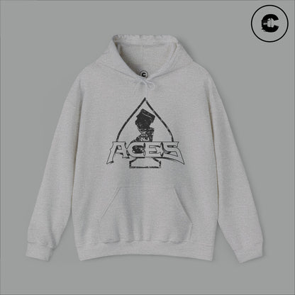 NJ Aces Hoodie Black Logo