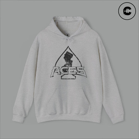 NJ Aces Hoodie Black Logo