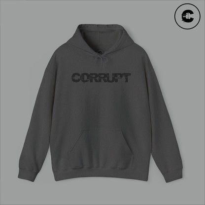 Corrupt Hoodie Black Logo