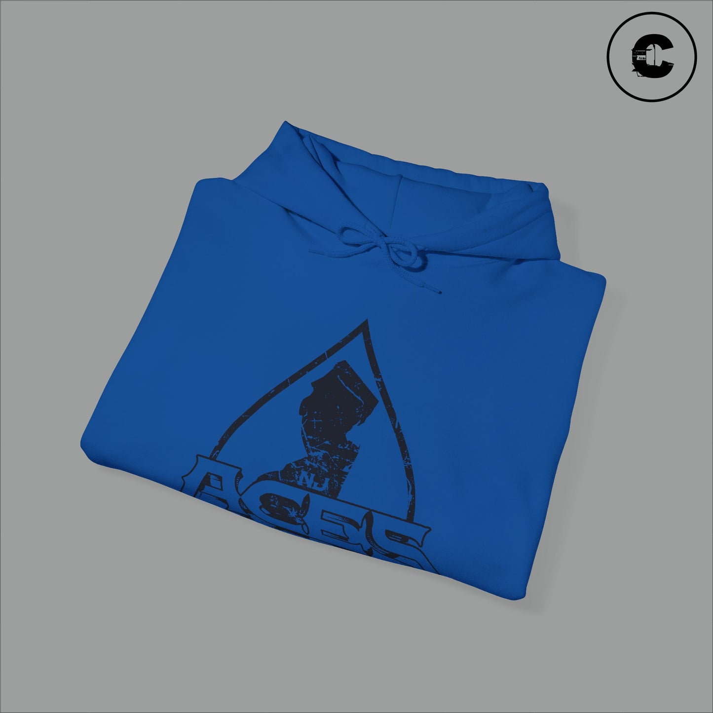 NJ Aces Hoodie Black Logo