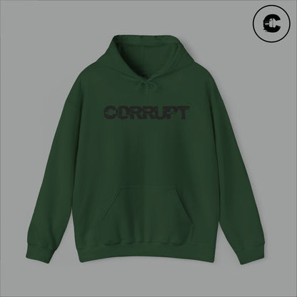 Corrupt Hoodie Black Logo