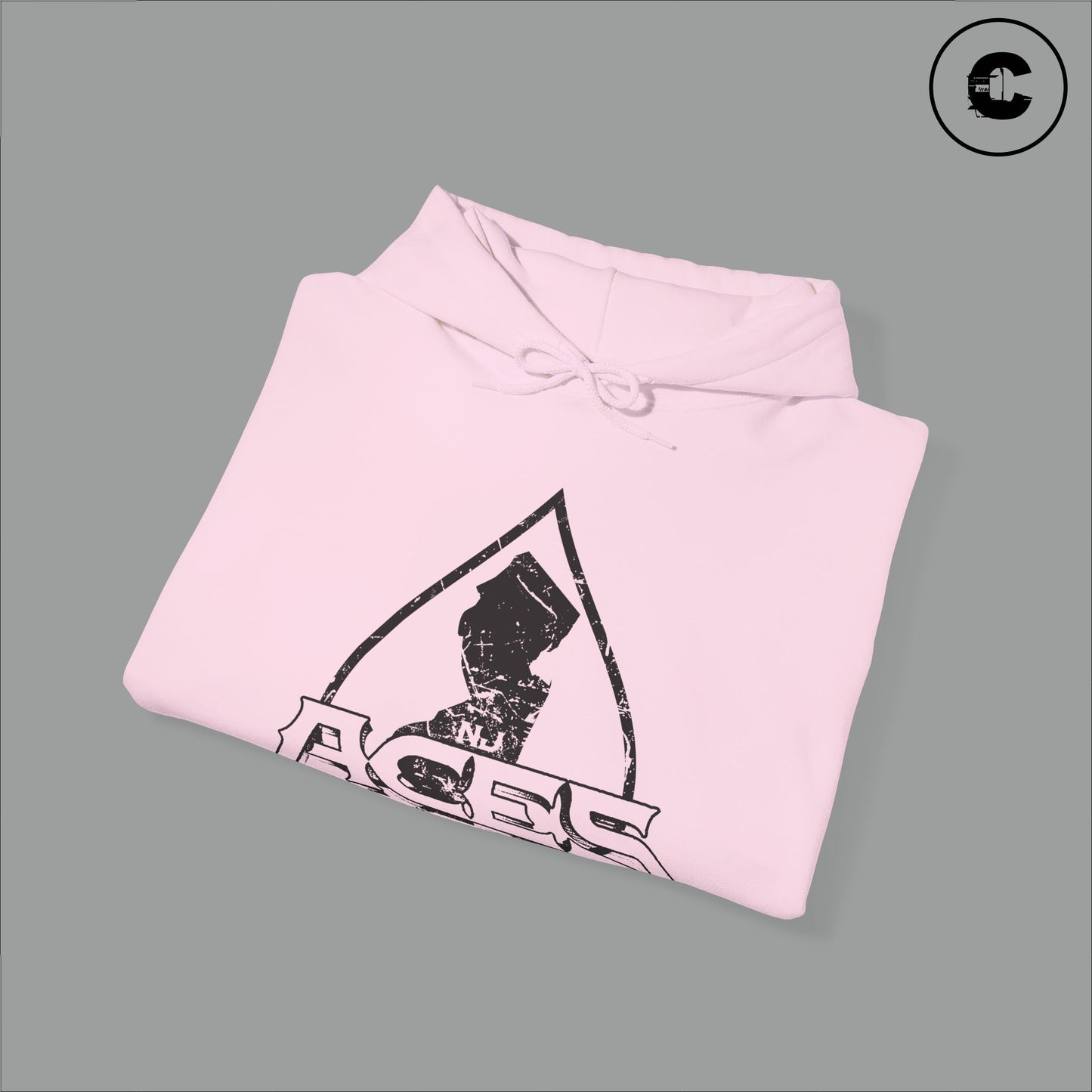 NJ Aces Hoodie Black Logo